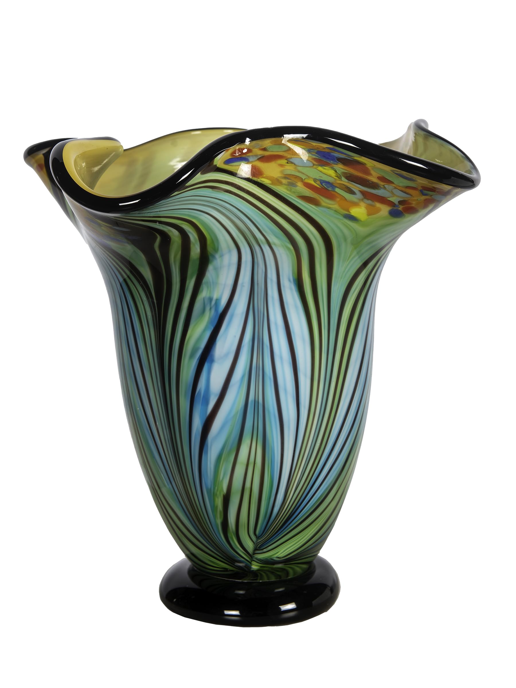 Amazon.com: Dale Tiffany AV15415 Kalmia Hand Blown Art Glass Vase